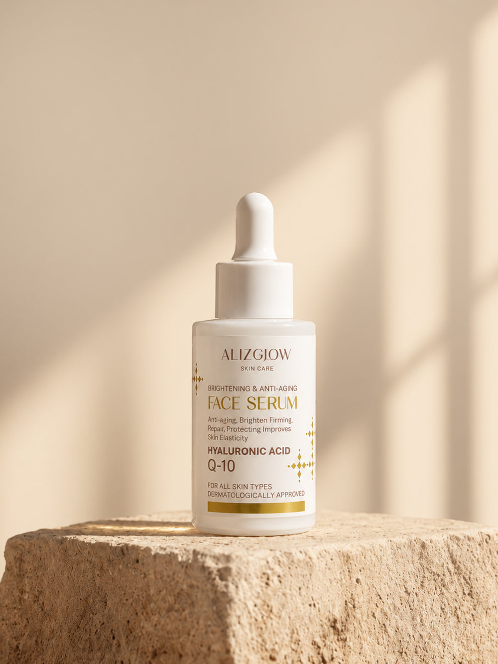 Alizglow Hyaluronic Acid + CoQ10 Face Serum | 30 ML