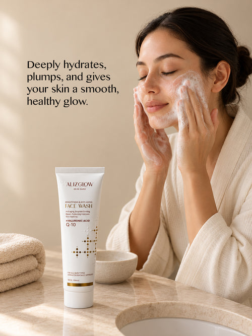 Alizglow Hyaluronic Acid + CoQ10 Face Wash | 100ML