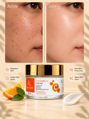Vitamin C Face Cream with Almond Oil + Centella Asiatica | 50g