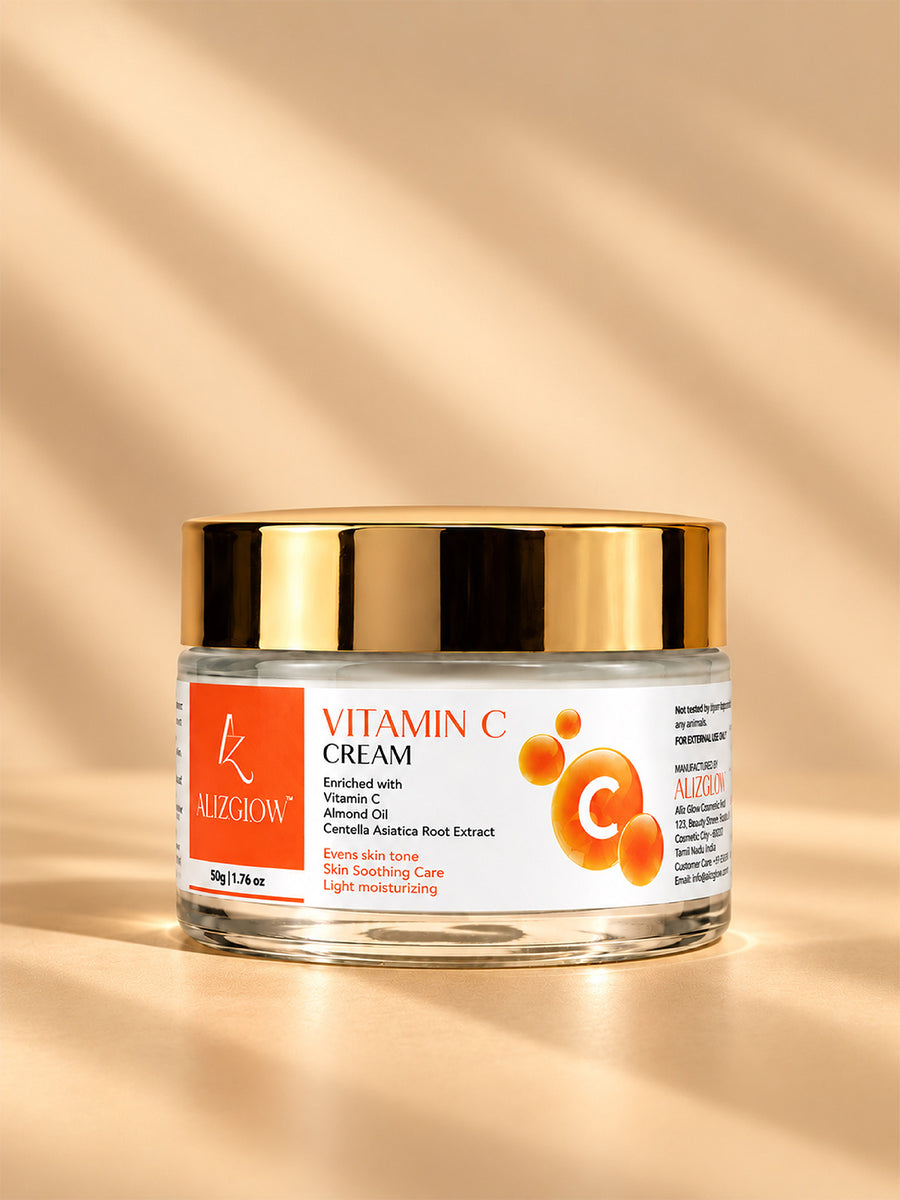 Vitamin C Face Cream with Almond Oil + Centella Asiatica | 50g