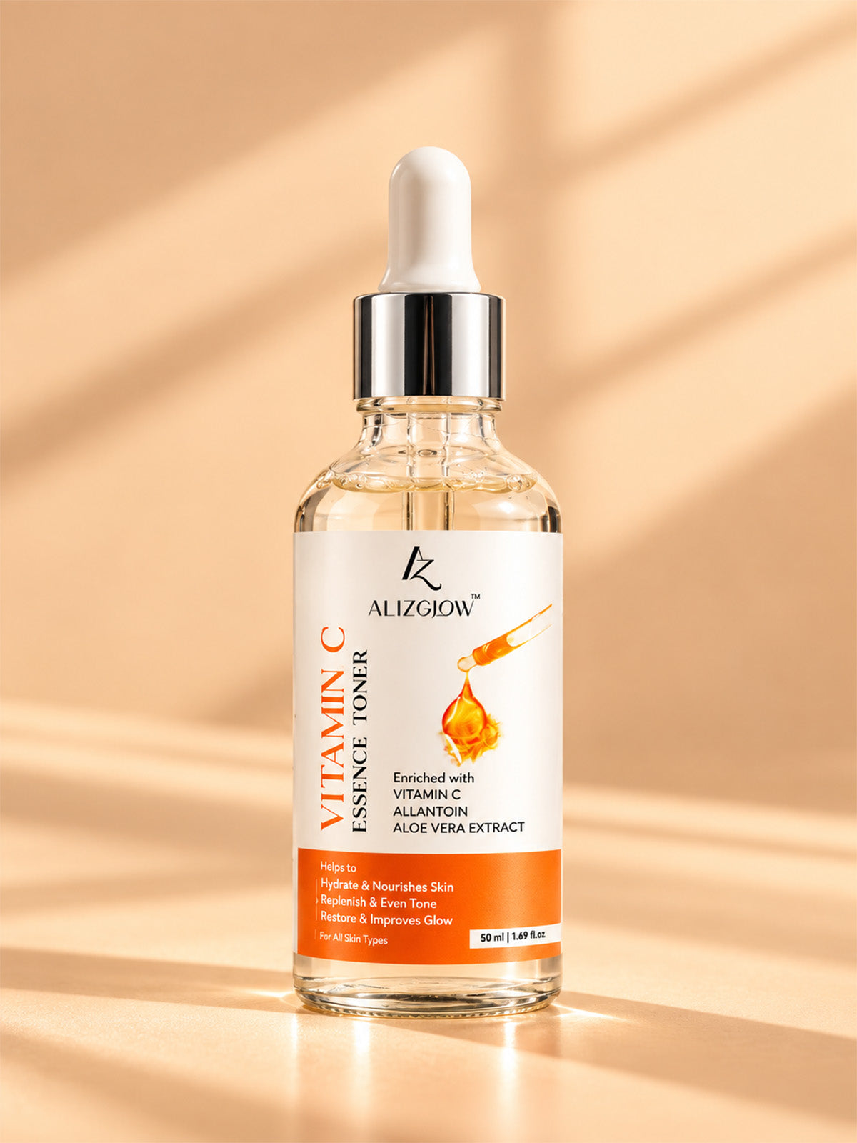 Vitamin C Essence Toner with Allantoin + Aloe Vera | 50 ml